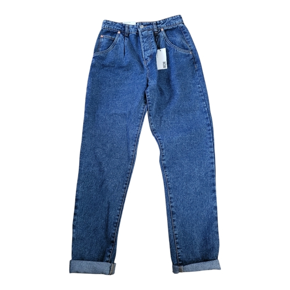 💕Refuge mom style jeans with high rise pleated‎ waist